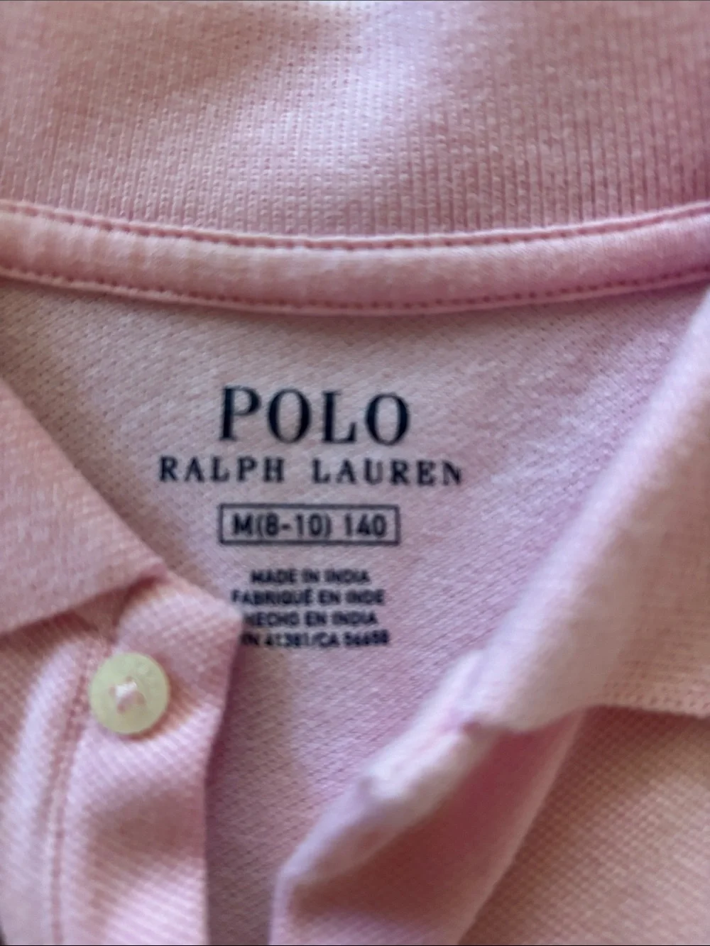 Ralph Lauren Pink Polo Shirt with Embroidered Pony